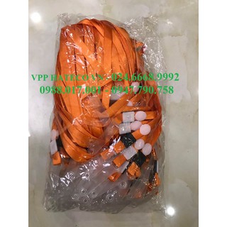 Dây đeo thẻ lụa móc nhựa Màu CAM Combo túi 100 chiếc - tuiday - Dây đeo thẻ nhân viên