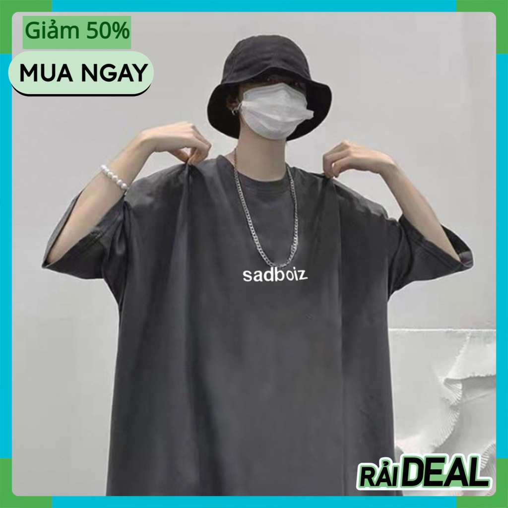 Áo sadboiz sadtagram nam nữ Tay Lỡ WASH Xám , Áo phông sadboiz chính hãng nam nữ from rộng unisex AT28 | BigBuy360 - bigbuy360.vn