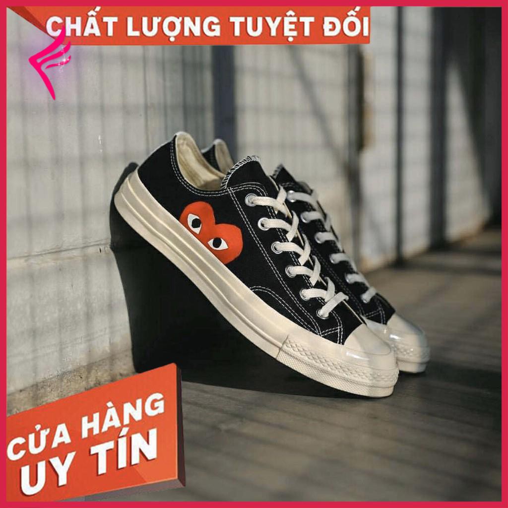 Giày sneaker Converse CDG Đen - Trắng 🔥Bảo hành chính hãng 1 tháng 🔥[FREESHIP]