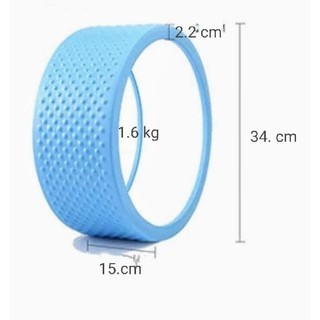 Vòng Gai Tập Yoga Phiên Bản Nặng 1.6kg, Đường Kính 34cm, Rộng 15cm, Chịu Lực Tối Đa 150Kg