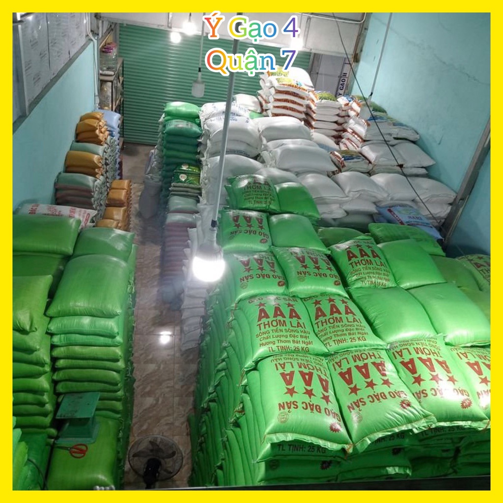 Gạo Lài Miên Túi 10kg - Thuộc dòng gạo dẻo vừa, hạt gạo trắng bóng, có ít bạc bụng, mùi thơm nhẹ