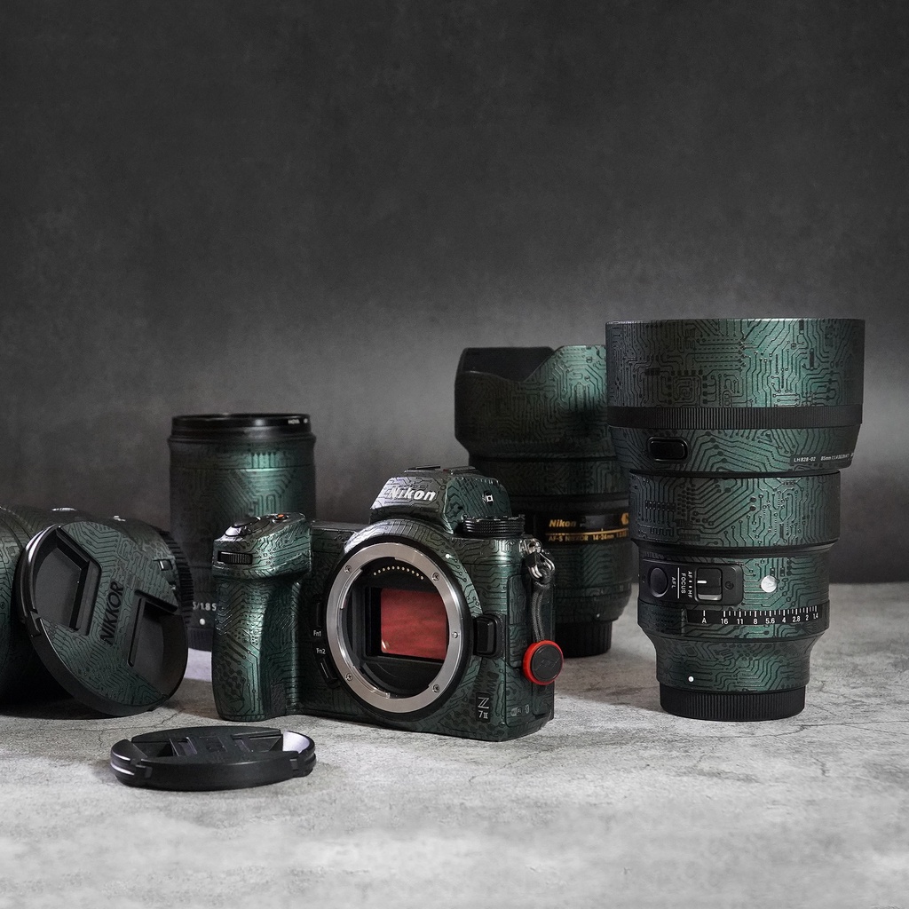 Skin 3M Cho lens Nikon Z - Skin Cắt Sẵn Theo Chi Tiết Ống Kính Chỉ Cần Lột Ra Dán