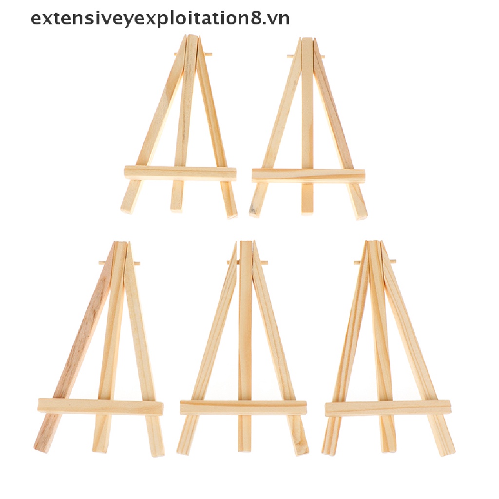 Bộ 5 Giá Đỡ Trưng Bày Nghệ Sĩ / Bàn Tiệc Cưới Mini Bằng Gỗ