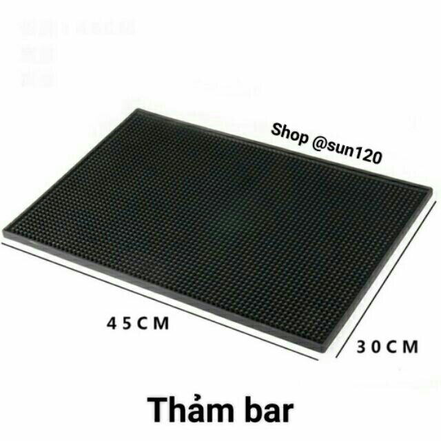 Thảm lót cao su quầy bar pha chế siêu dày 30x45cm