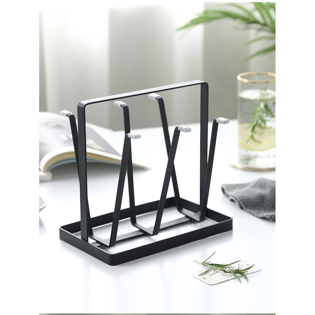 Giá inox úp ly sơn tĩnh điện Onlycook phong cách tối giản Châu Âu kích thước 20x19.3cm 520g