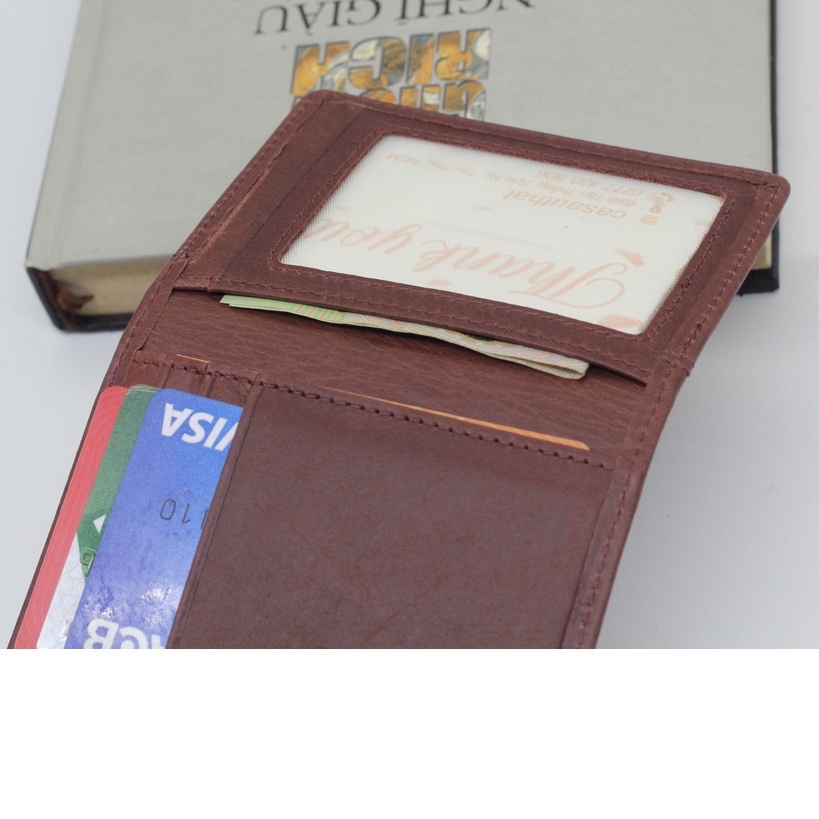 Ví Da Đựng Thẻ Card, Ví Đựng Thẻ ATM Giấy Tờ Da Bò Cao Cấp Nhỏ Gọn Tiện Lợi VT01