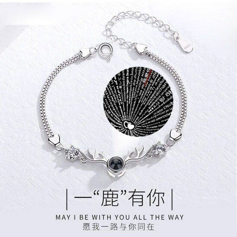 Lắc tay nữ bạc sterling không phai xu hướng mới xinh thun