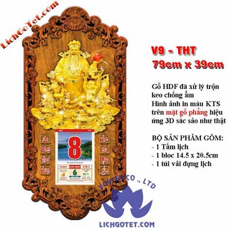 Bìa lịch treo tường Thần Tài 2020