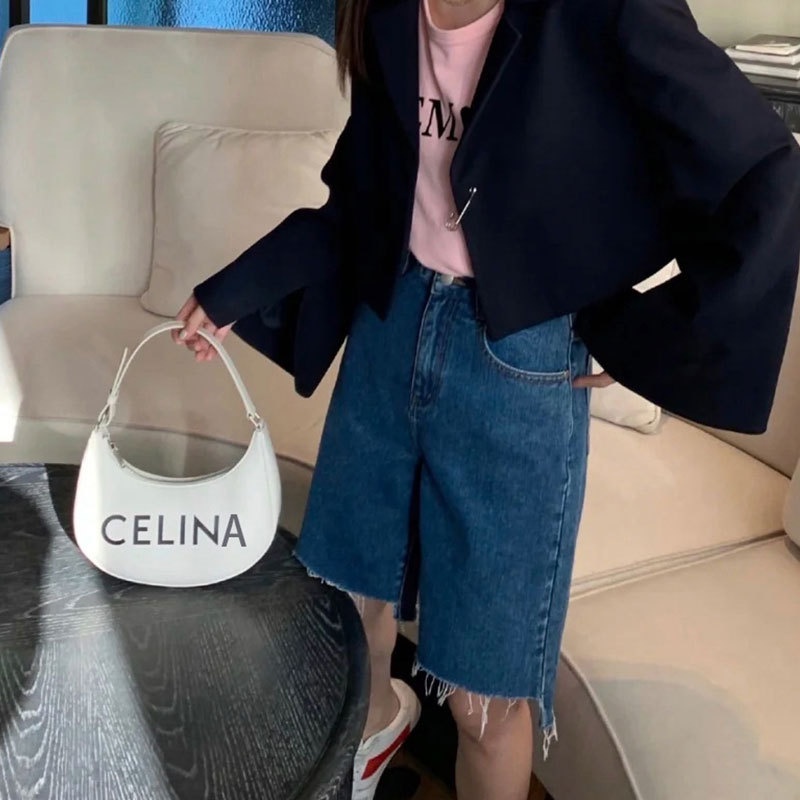 Túi đeo vai in họa tiết chữ thời trang cho nữ