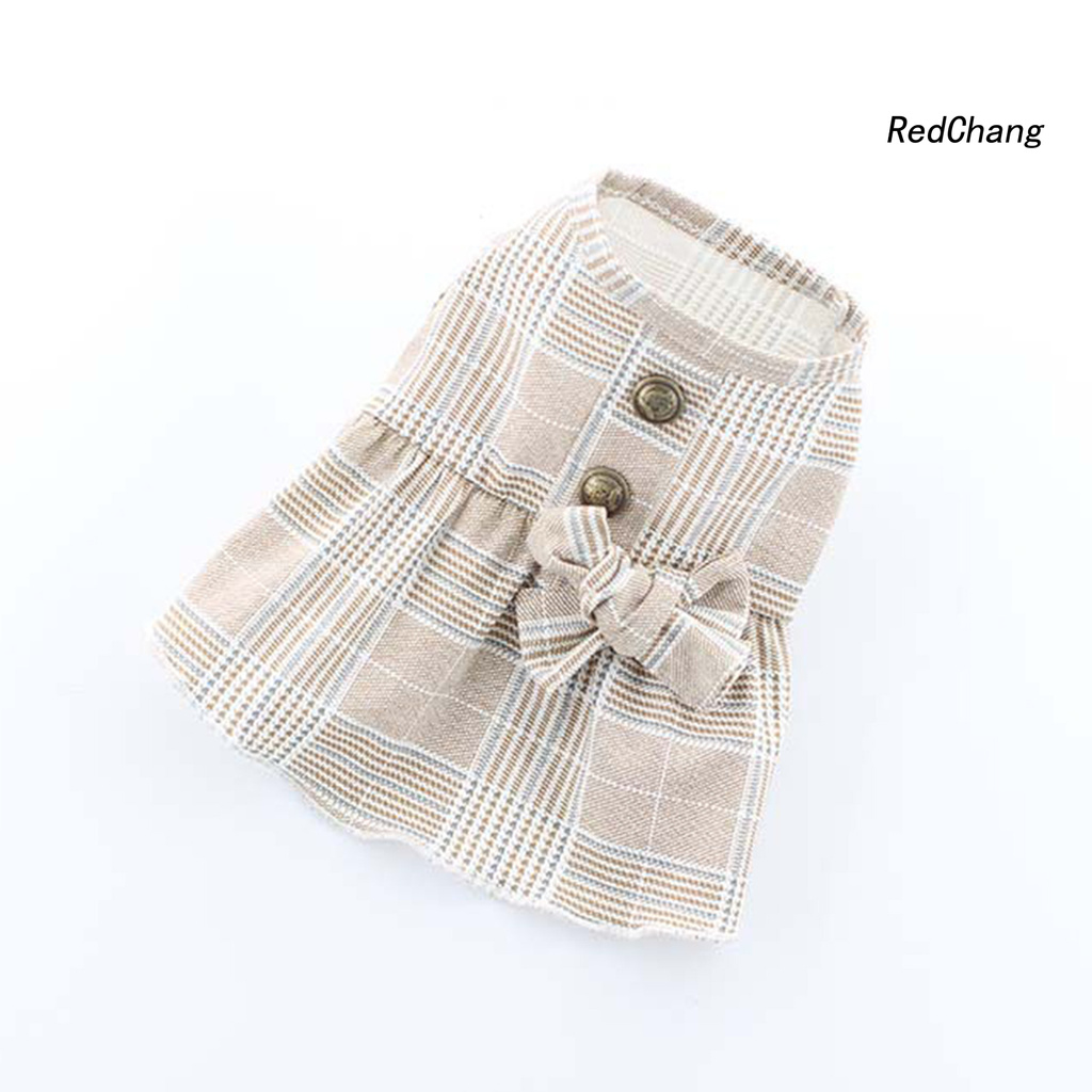 Đầm Kẻ Ô Vuông Cho Thú Cưng