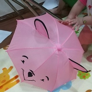 [ảnh thật] [có sẵn] Ô Dù Em Bé Tai Thỏ Dễ Thương