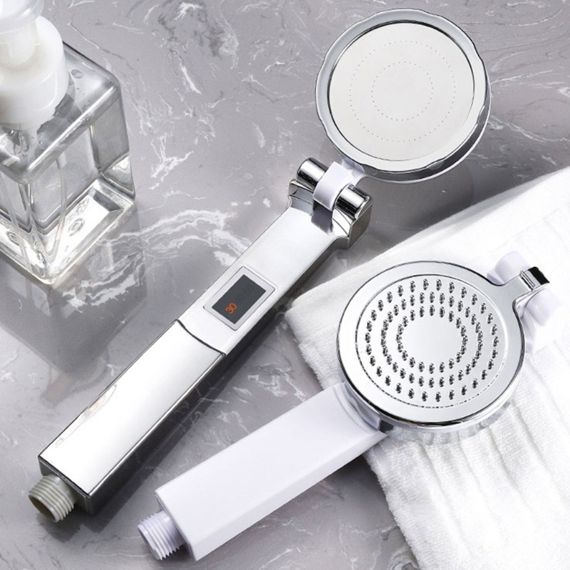 Vòi Hoa Sen Áp Suất Cao 90 Độ Màn Hình Hiển Thị Nhiệt Độ Nước