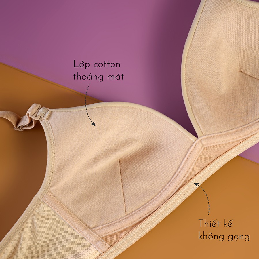 Áo Lót Nữ Mút Mỏng 0,1cm Không Gọng Trơn Size Lớn Bigsize Siêu Thoải Mái Thoáng Mát (Mustoto MA22)