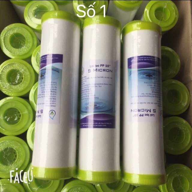 Bộ Ba Lõi Lọc Máy Lọc Nước RO 1-2-3 Lõi Lọc Thô Cho Máy Lọc ước RO