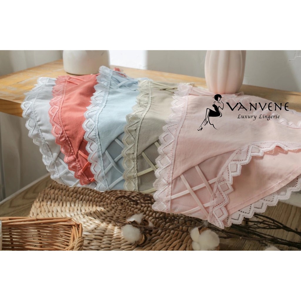 Quần Lót Nữ Cotton Viền Răng Cưa Siêu Mềm Đan Dây Hông Mới Q335 | BigBuy360 - bigbuy360.vn