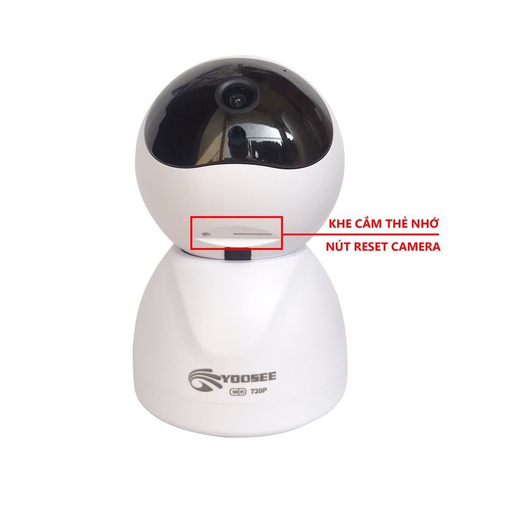 [Mã ELMS4 giảm 7% đơn 500K] Camera WiFi YooSee GW051 HD Thế Hệ Mới Xoay 360, Kèm Thẻ Nhớ