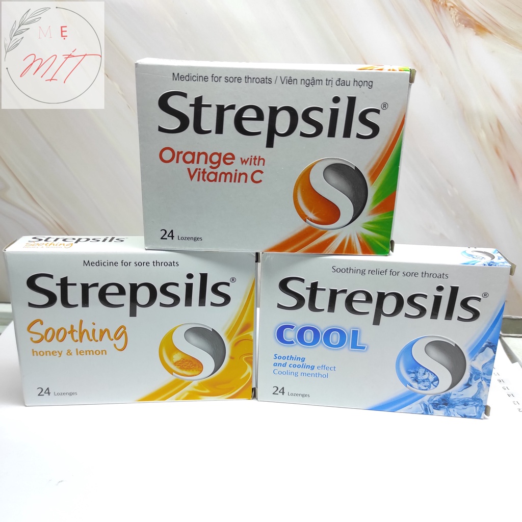 Viên Ngậm Đau Họng Strepsils