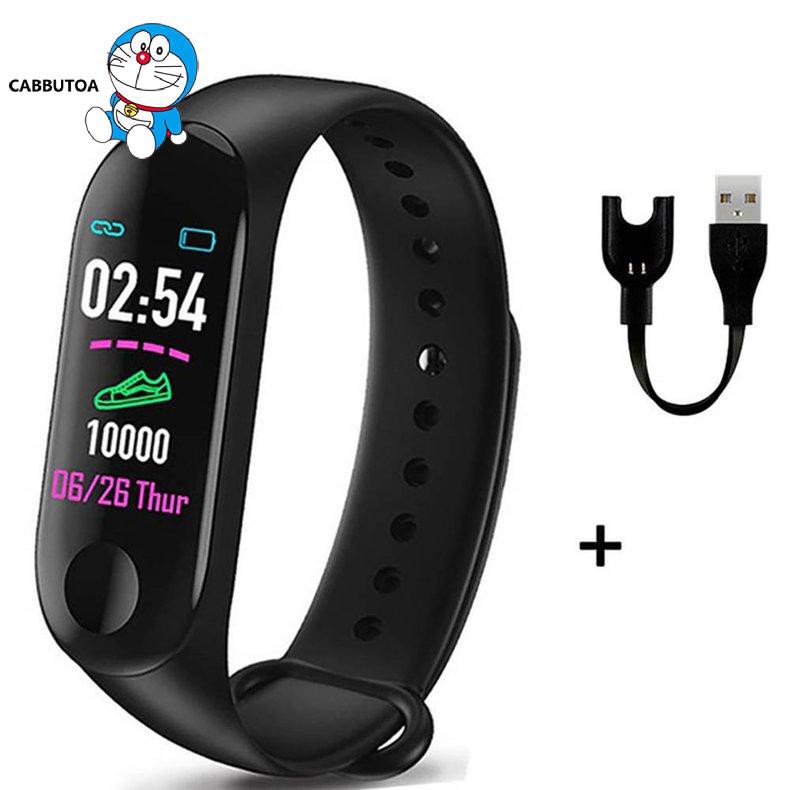 Đồng Hồ Đeo Tay Thông Minh M3plus Đo Nhịp Tim / Nhắc Nhở Giấc Ngủ Chống Nước