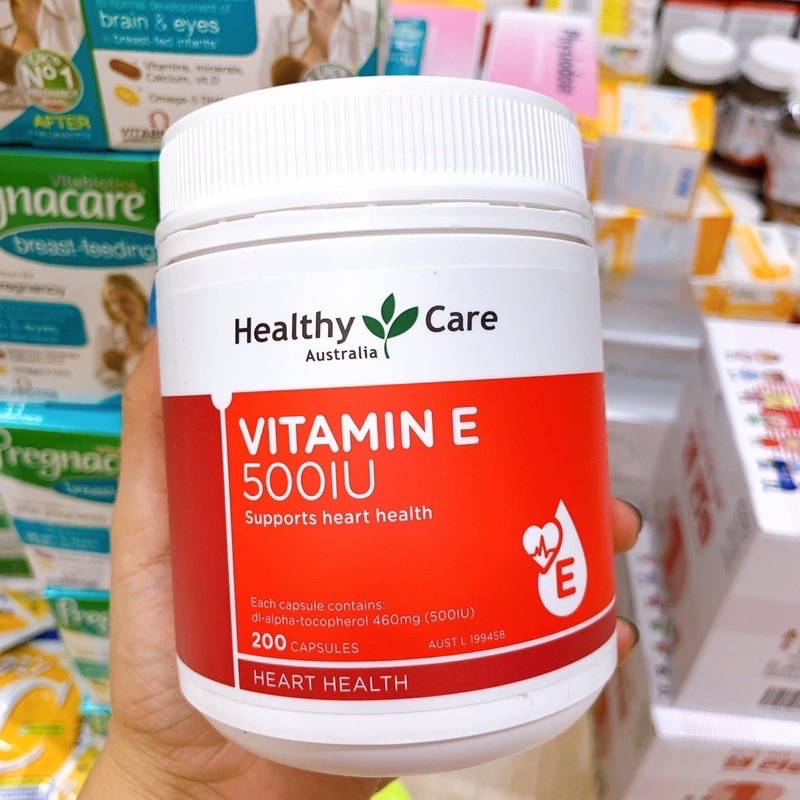 Vitamin E đỏ Úc Healthycare lọ 200v