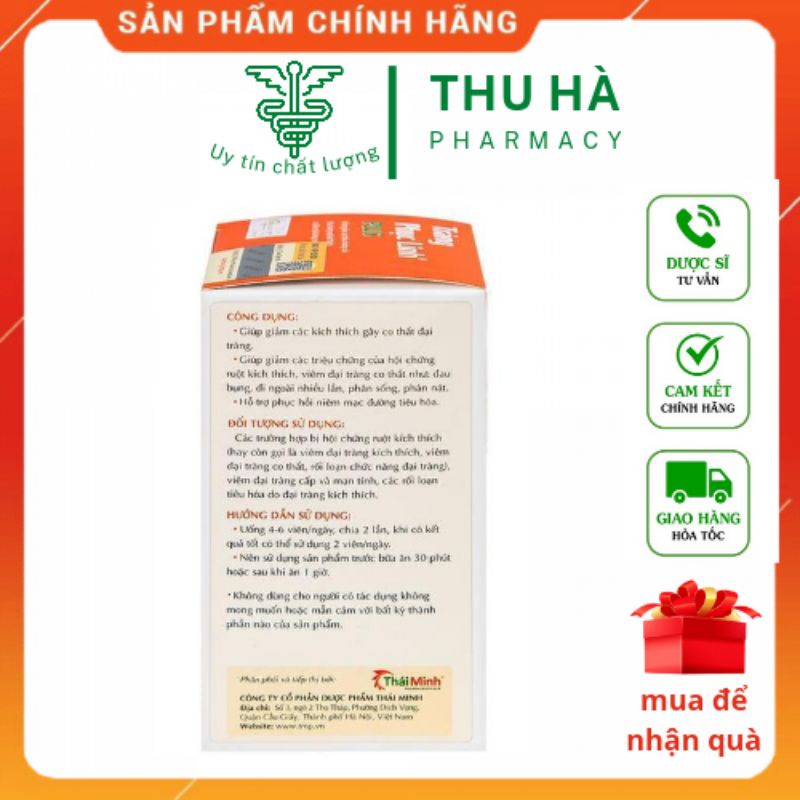 Tràng Phục Linh pluss lọ 80 viên - Tái tạo và phục hồi niêm mạc đại tràng- Dùng cho người đại tràng kích thích