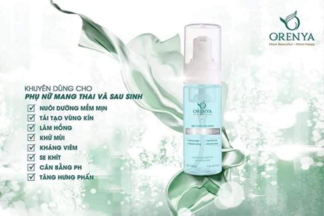 BỌT TUYẾT PHỤ KHOA ORENYA 150ml