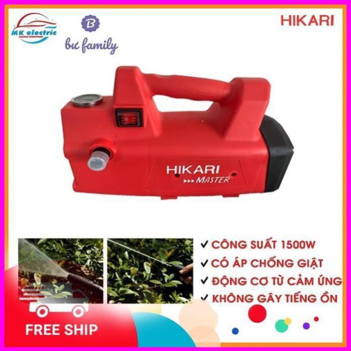 Máy rửa xe mini, Máy xịt rửa cao áp HIKARI HK-H3 - Có áp chống giật + Chống cháy [BH 24 Tháng]