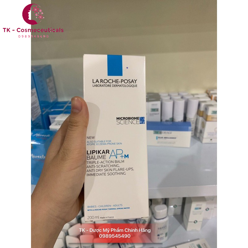 Kem Dưỡng Giảm Ngứa, Làm Dịu Da Khô Mẩn Đỏ La Roche-Posay Lipikar Baume AP+ 200ml - Pháp
