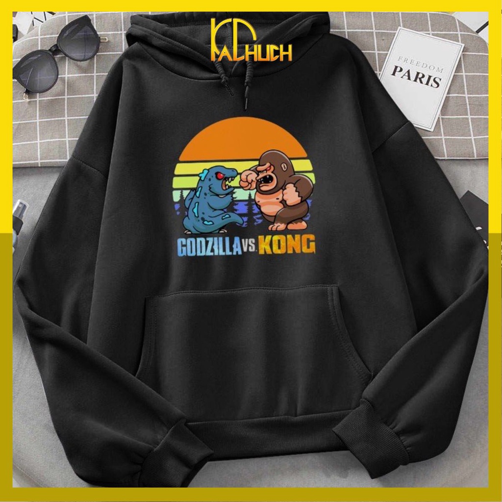 ÁO HOODIE UNISEX IN HOT TREND CHẤT LIỆU NỈ BÔNG SIZE TỪ 35-70kg