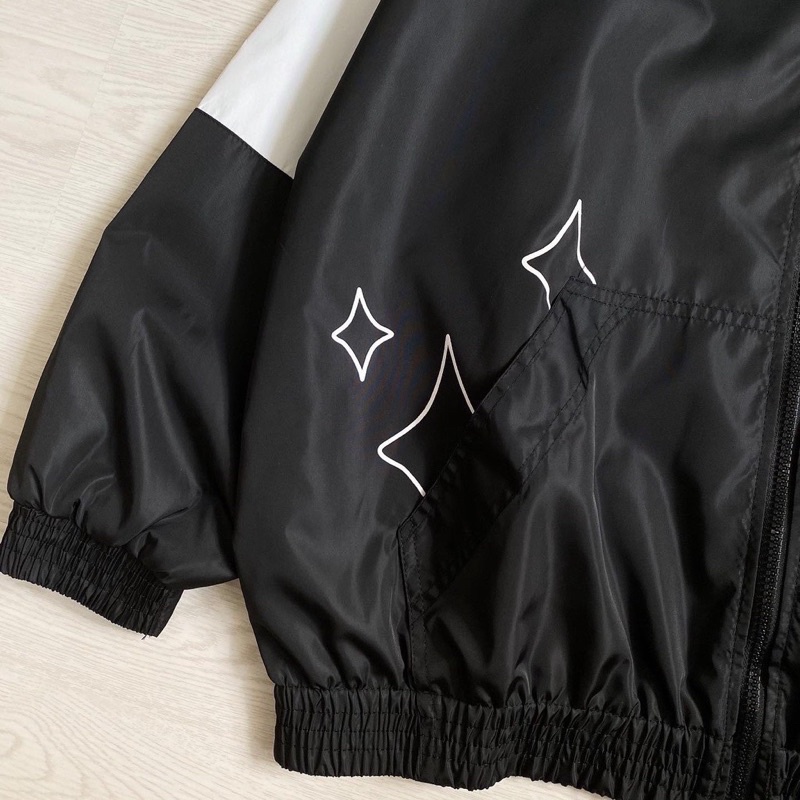 Áo Khoác Bomber Dù Pha Tay SLC Nam Nữ Ulzzang Unisex Kiểu Form Rộng 2 Lớp Jacket Kèm Ảnh Thật