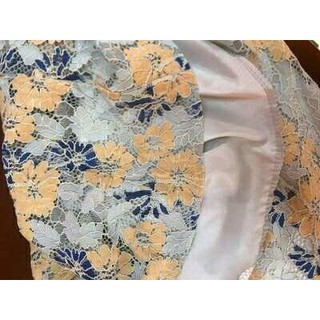 ĐẦM REN CỔ V DÀI TAY
