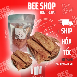 Chuối sấy giòn mè gừng | đóng gói túi zip 100gr, 300gr, 500gr | chuối sấy mè giòn thơm | đồ ăn vặt bee shop
