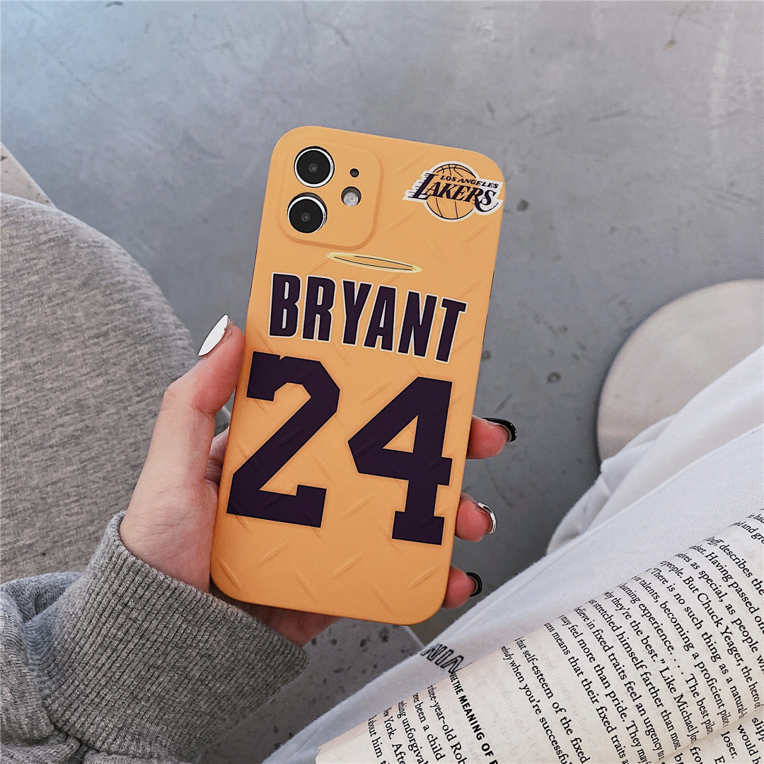 Ốp điện thoại nhựa mềm in hình Kobe Bryant cho iPhone 12 mini 11 PRO MAX 7/8+ SE 2020 X XS XR XSMAX