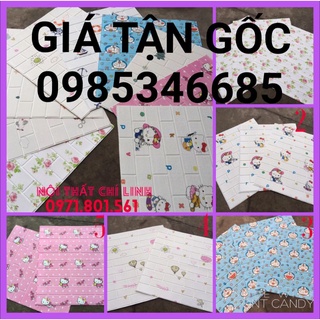 |HOT!! Xốp dán tường in hình trẻ em ,HELLO KITTY , DOREMON , HOẠT HÌNH  , CON VẬT - NỘI THẤT CHÍ LINH