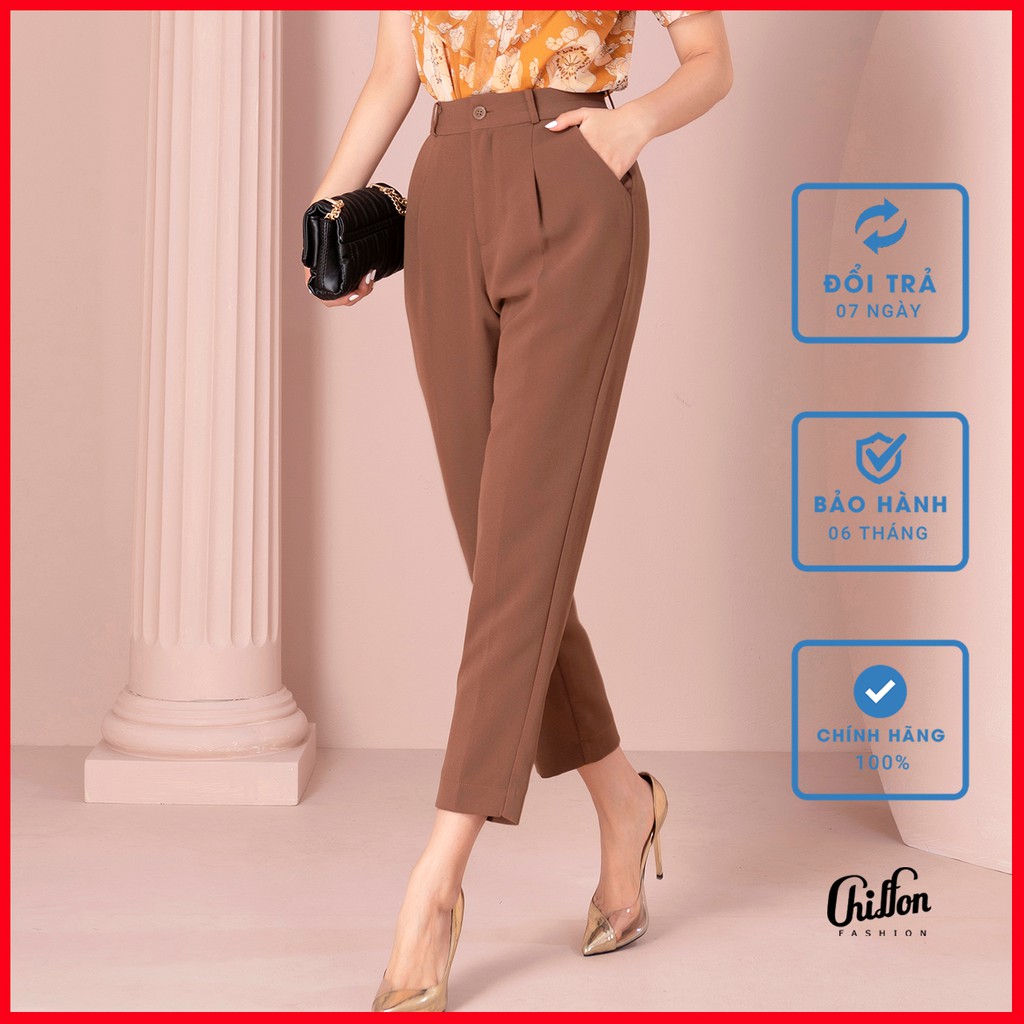 <HOT CHIFFON>_Quần tây công sở cao cấp basic, dễ phối đồ, thiết kế siêu hack dáng, quần đứng form không bị gãy ống | BigBuy360 - bigbuy360.vn