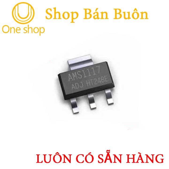 Linh Kiện LM1117 ADJ 1V2,1V8,2V5,3V3,5V SOT223