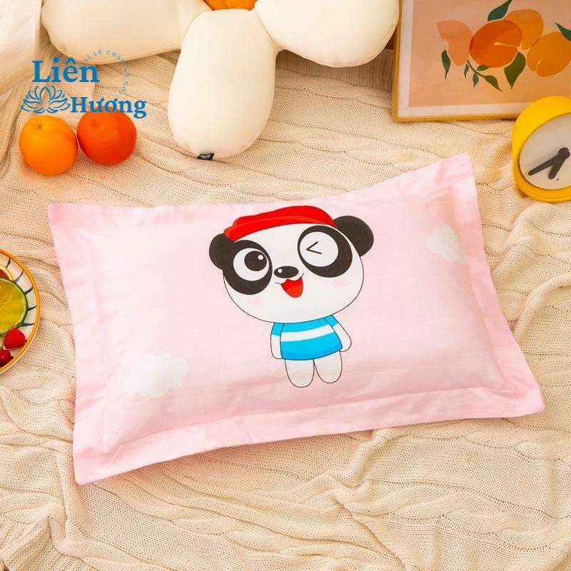 Gối trẻ em cotton thoáng mát thấm hút mồ hôi, gối cho bé đi học mẫu giáo mầm non kích thước 30x50cm