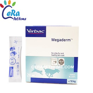Gel Ăn Dinh Dưỡng Mượt Lông Cho Chó, Hàng Pháp Chính Hãng - Virbac Megaderm (1 gói)