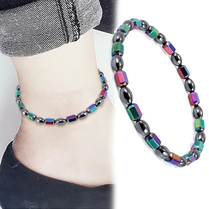 1 Lắc Chân Đá Từ Tính Màu Đen Giúp Giảm Đau Nhức