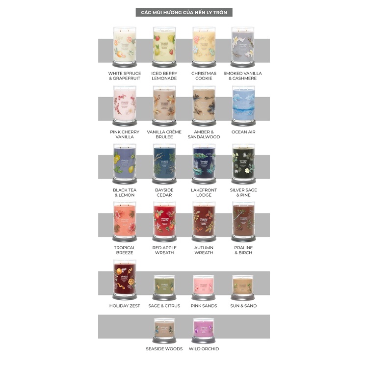 Nến ly tròn sáp đậu nành Yankee Candle size L (567g) - Iced Berry Lemonade