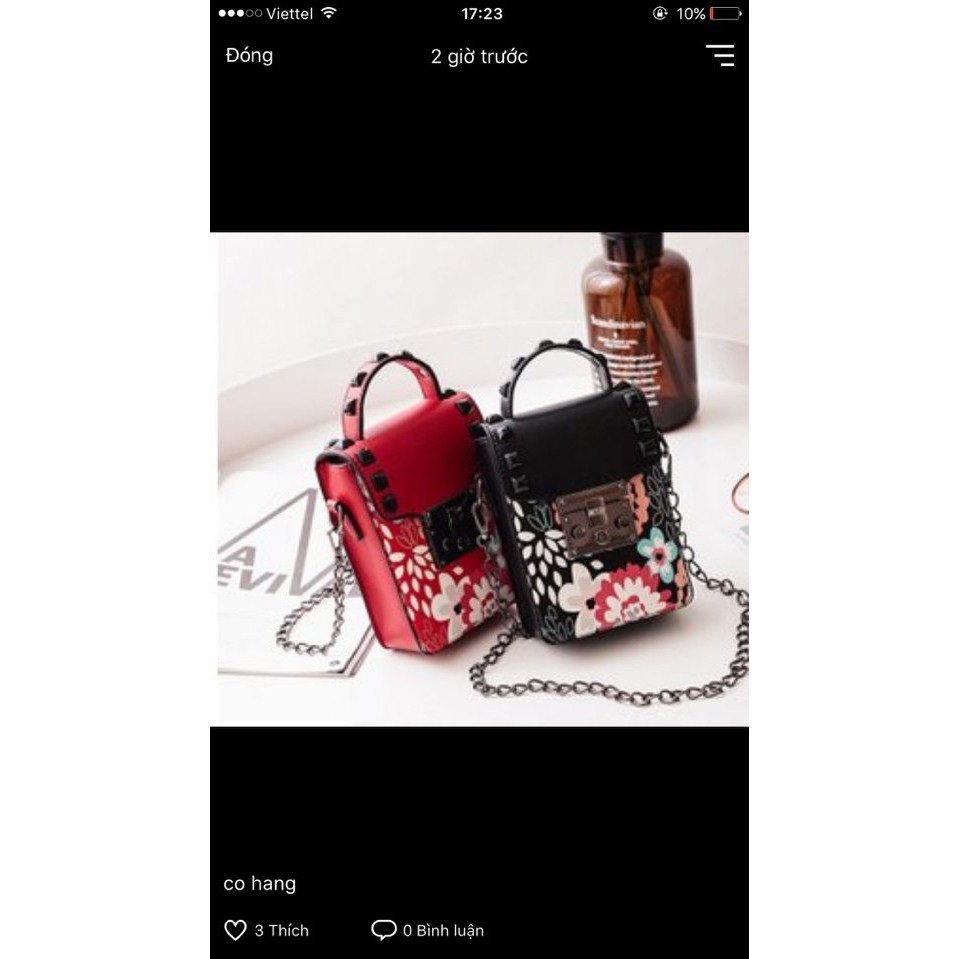 túi nữ nhỏ họa tiết vintage
