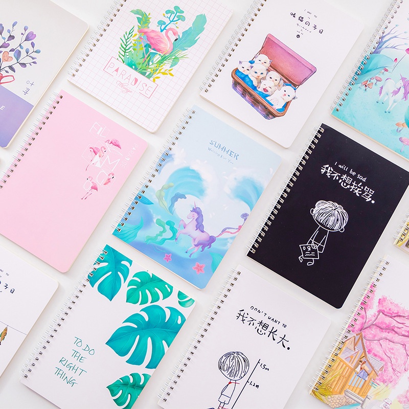 Sổ ghi chép A5 gáy lò xo phiên bản - Sổ lò xo phù hợp làm bullet journal,planner