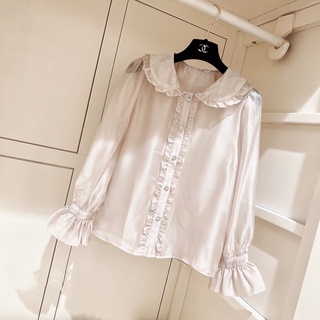Set yếm phối sơ mi cổ bèo