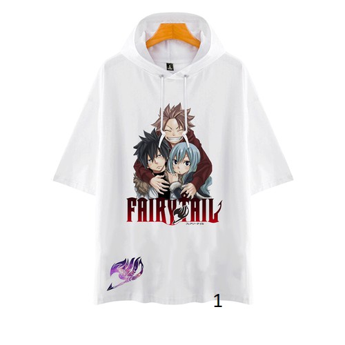 Áo Hoodie Tay Lửng Fairy Tail - Áo Thun Anime