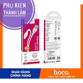 Dây cáp sạc nhanh hoco x37 cho iphone ipad micro typec 2.4a chính hãng
