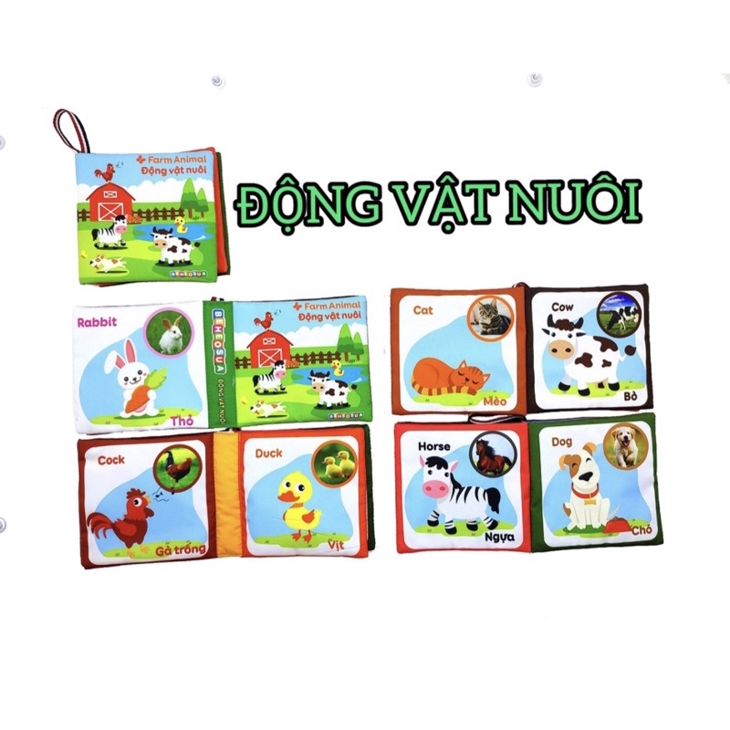 Đồ chơi sách vải cho bé - đồ chơi an toàn cho bé