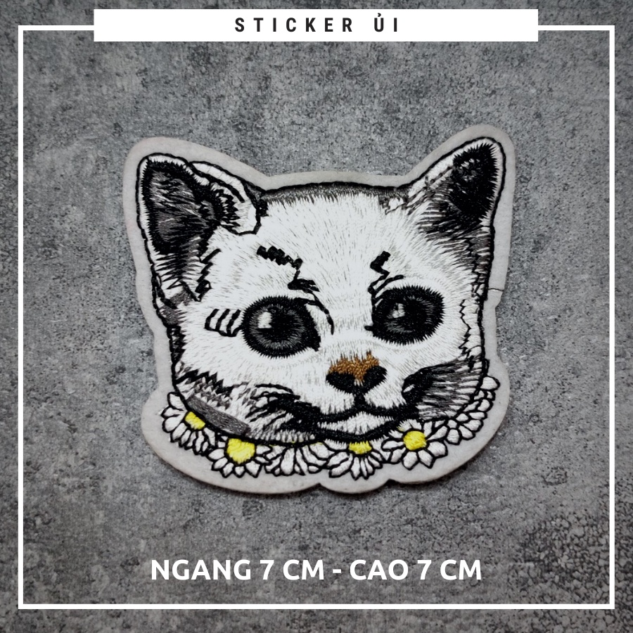 Sticker ủi áo Cao cấp - CÓ SẴN KEO ỦI - sticker vải dùng làm miếng vá áo, phụ kiện trang trí quần áo, balo, giày, nón