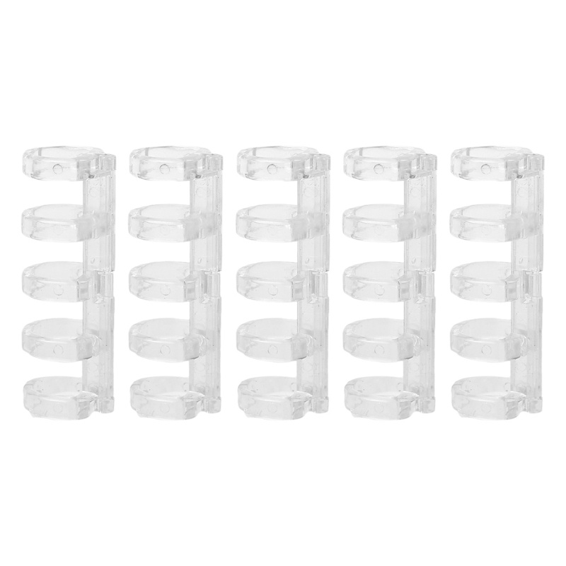 Bộ 10 còng nhựa 5 vòng tròn đóng gáy 60 tờ giấy tiện dụng