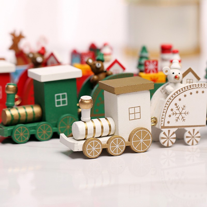 Đồ trang trí Người Tuyết Ông Già Noel Bằng Gỗ Trang Trí Lễ Hội