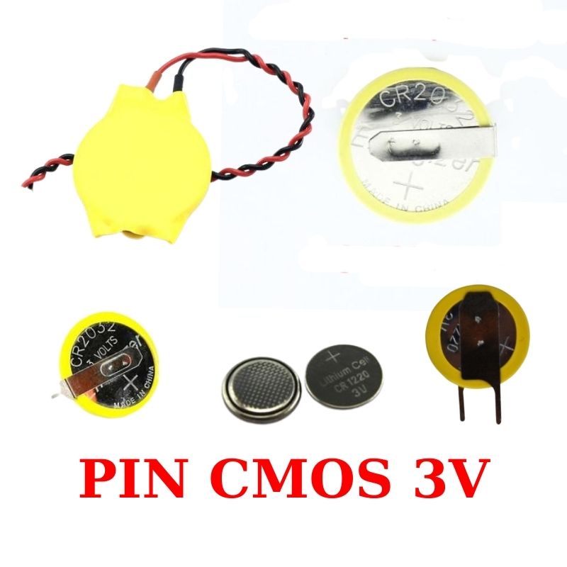 Pin cmos chân hàn đứng chân hàn ngang hàn dây CR1220 CR2032 3v cho điều khiển