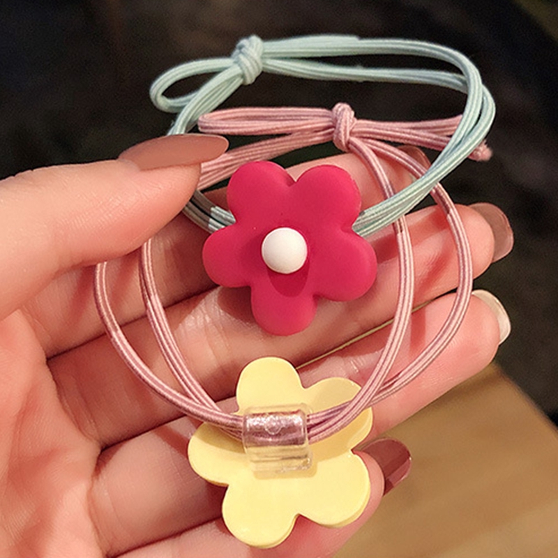 Dây Buộc Tóc Co Dãn Có Chi Tiết Hoa Trang Trí Cho Nữ